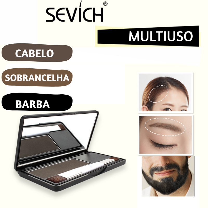 Sevich Sombra em Pó Capilar - Coloração, Falhas e Fios Brancos