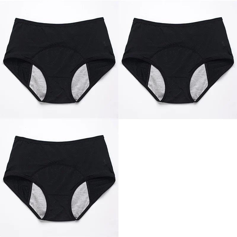 KIT - 3pcs Calcinha Absorvente UltraProtect – Alta Proteção Contra Vazamentos