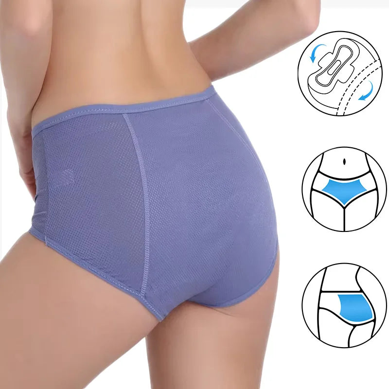 KIT - 3pcs Calcinha Absorvente UltraProtect – Alta Proteção Contra Vazamentos