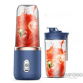 Liquidificador Elétrico Portátil + Ebook de Brinde Com 15 Receitas De Shakes