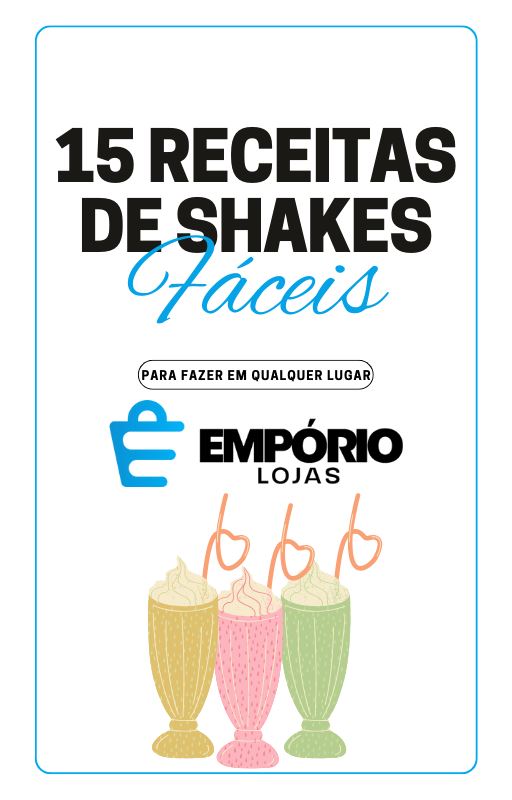 Liquidificador Elétrico Portátil + Ebook de Brinde Com 15 Receitas De Shakes